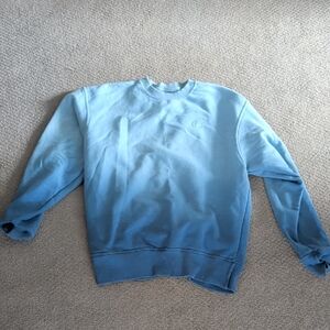 Champion Men's Gradient Light-to-Mid Blue Crewneck Sweatshirt